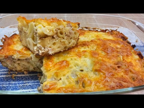 Видео: Недорогое, но очень сытное блюдо! Макаронная запонка с фаршем.
