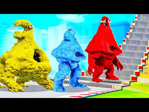 Видео: КАК ДАЛЕКО ТИТАНЫ ГОРЫ АЛФАВИТ ЛОР СМОГУТ ЗАБРАТЬСЯ ПО СТУПЕНЬКАМ ЛЕСТНИЦЫ В ГАРРИС МОД Garry`s Mod