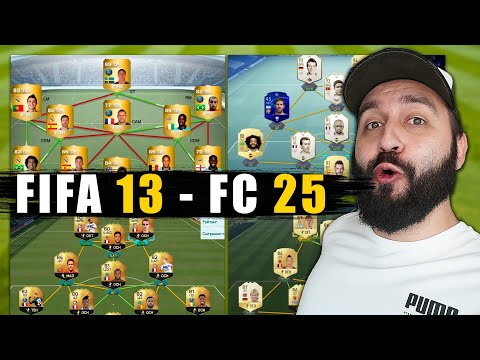 Видео: ВСЕ мои СОСТАВЫ с FIFA 14 по FC 25 (Retro)