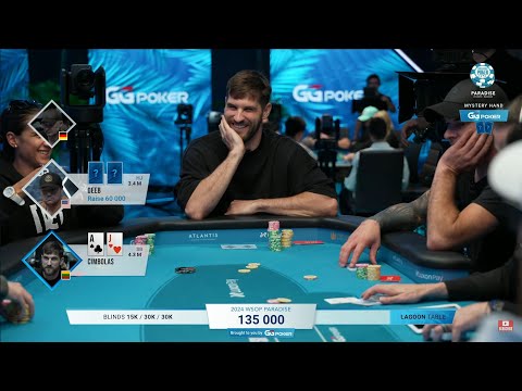 Видео: Лучшие раздачи WSOP Paradise, часть 1. Вход 26 000$. Главное Событие - $50,000,000 призовых. День 2.