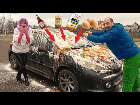 Видео: Толик СДЕЛАЛ из Лениной МАШИНЫ ПОМОЙНОЕ КОРЫТО. Сможет ли МОЙКА ОТМЫТЬ МАШИНУ?