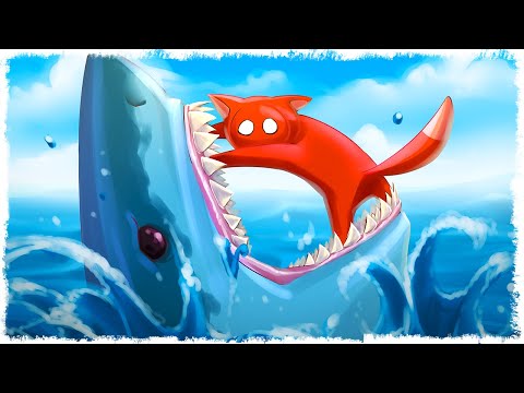 Видео: ЗЛАЯ АКУЛА vs ЛИСА!!! УГАР В GANG BEASTS!!!