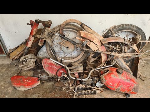 Видео: Старый советский мотоцикл в Минске. Заброшенная | Детали Компоненты Краска, Польская Реставрация # 6