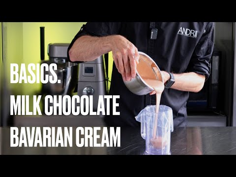 Видео: Простой метод от кондитера — молочный шоколадный баварский крем | Шоколадный баваруа