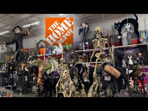 Видео: Экскурсия по магазину Home Depot на Хэллоуин 2025 — полный обзор аниматронных демонстраций
