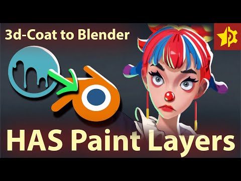 Видео: Аддон HAS Layer Paint для Blender — альтернатива 3DCoat в Hand Paint текстурировании