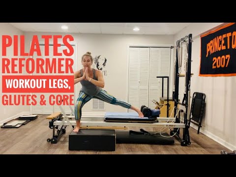 Видео: Тренировка ног, ягодиц и кора на тренажере Pilates Reformer #51