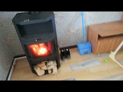 Видео: Печь-камин Ангара-аква. Проверка мощности