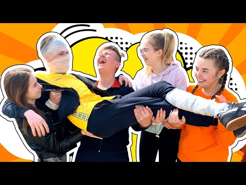 Видео: Травма у Футболиста Кузи! Кто из девочек будет делать ему перевязку?