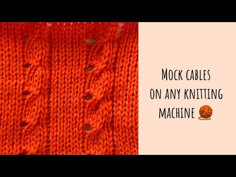 Видео: 🔥🧶 Ложная Коса на вязальной машине 2й вариант✨ How to knit mock cables on any knitting machine 🧶