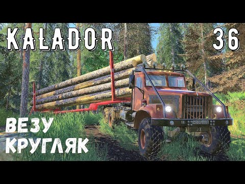 Видео: FS 19 - Вывожу кругляк.  Погрузка отходов для переработки - KALADOR фермер лесоруб # 36