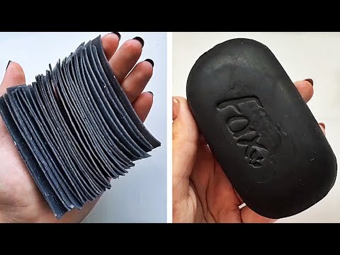 Видео: Асмр мыло резки | Удовлетворительное видео [ASMR] #15