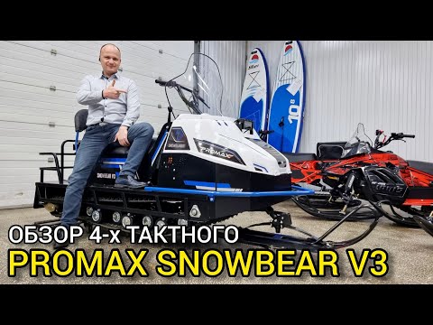 Видео: Обзор ОДНО-лыжного снегохода PROMAX SNOWBEAR V3 2023