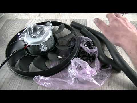 Видео: Установка электровентилятора Luzar, пружинные хомуты, отказ от ШИМ управления.