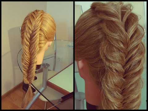 Видео: Коса Рыбий хвост воздушная (вариант 2)  подробный видео-урок.