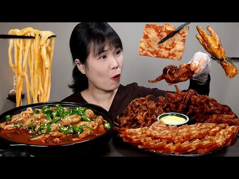 Видео: мукбанг, пряный. Куриные ноги.