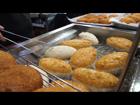 Видео: жареные сырные крокеты - корейская уличная еда