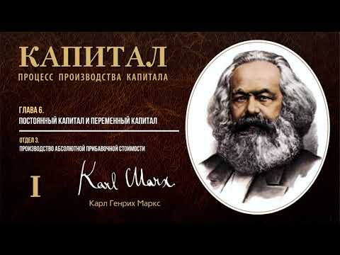 Видео: Карл Маркс — Капитал. Том 1. Отдел 3. Глава 6. Постоянный капитал и переменный капитал