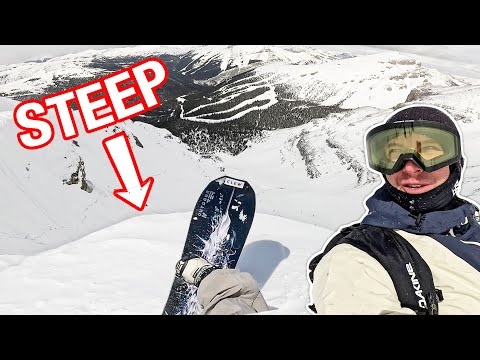 Видео: Сноубординг Steep Double Black Diamonds в Банфе, Канада