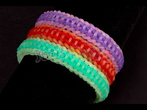 Видео: Как сделать браслет «Рыбий хвост ракеты» (простой, 2 шага) на ткацком станке Rainbow Loom