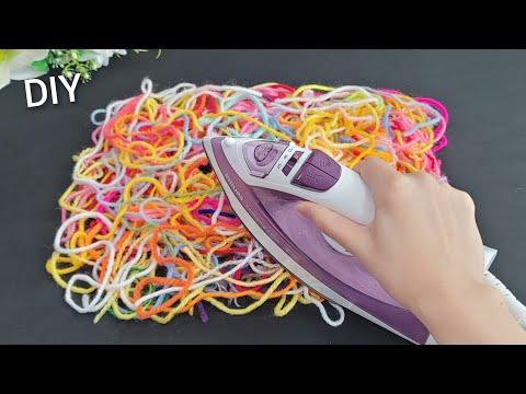 Видео: ГЛАГИТЕ остатки ниток, результат ШИКАРНЫЙ - Идея умного декора дома