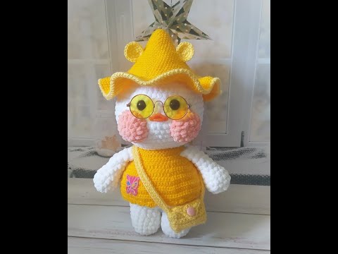 Видео: Плюшевая уточка Лалафанфан крючком! Часть 1.