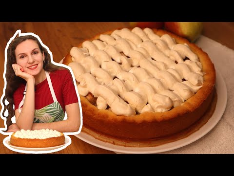Видео: Пирог с ГРУШАМИ и Безе За КОПЕЙКИ / БЫСТРЫЙ пирог на Песочном тесте