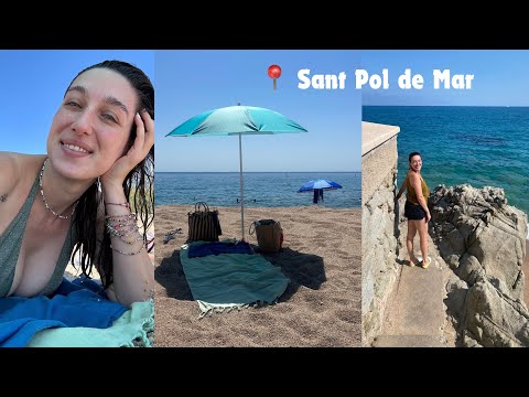 Видео: На плаж в Sant Pol de Mar | Costa Brava