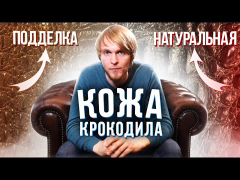 Видео: Как отличить КОЖУ КРОКОДИЛА от ПОДДЕЛКИ, 5 способов. Натуральная кожа аллигатора или имитация? | 12+