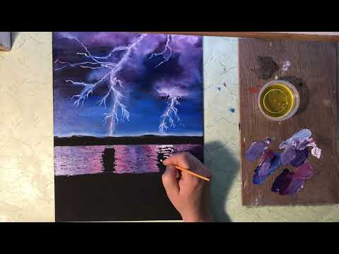 Видео: 2) Пейзаж "Молния"