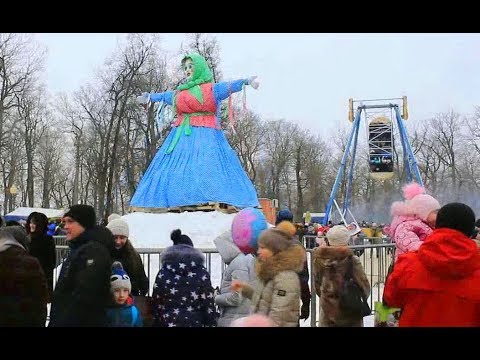 Видео: Пенза, парк им  Белинского «Масленица» февраль 2018 г © Aleksey Aleshkin