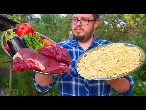 Видео: ЛАГМАН ДАЧНЫЙ - Очень ВКУСНЫЙ и ПРОСТОЙ рецепт