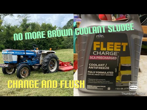 Видео: Замена охлаждающей жидкости и промывка на тракторе Ford 1910 года