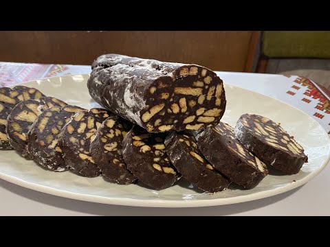 Видео: Шоколадна ковбаса. Смак дитинства. Швидкий десерт без випічки.