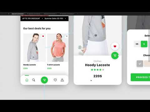 Видео: Кликабельный прототип и анимация интерфейса в Figma.