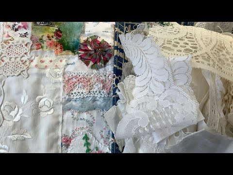 Видео: Проект «Медленная вышивка» / Подсказка «Кружевные кусочки» / #roxysjournalofstitchery