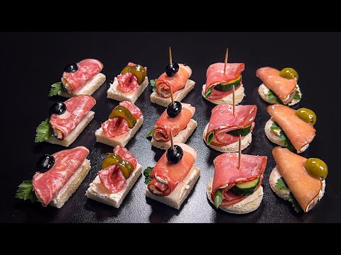 Видео: 🔝 Праздничные закуски за 5 минут — 5 ЛУЧШИХ рецептов для вечеринок, Рождества и Нового года!