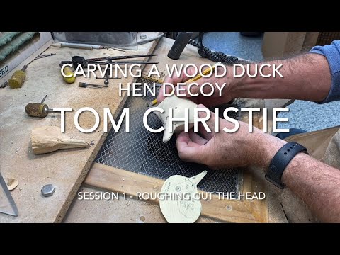 Видео: Вырезание деревянной чучела утки-курицы. Занятие 1. Черновая обработка головы