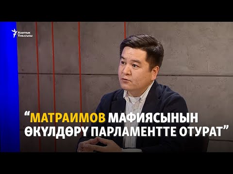 Видео: Али Токтакунов: Матраимов мафиясынын өкүлдөрү парламентте отурат