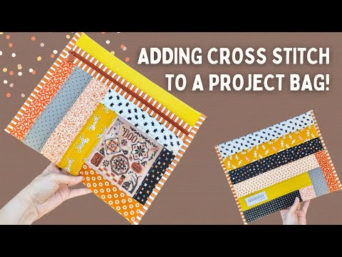 Видео: Sew With Me — добавляем вышивку крестиком в сумку для проектов на Хэллоуин