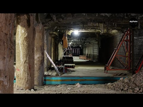 Видео: Дрон видео от пробива под ЖП гара Пловдив (15.04.2025)