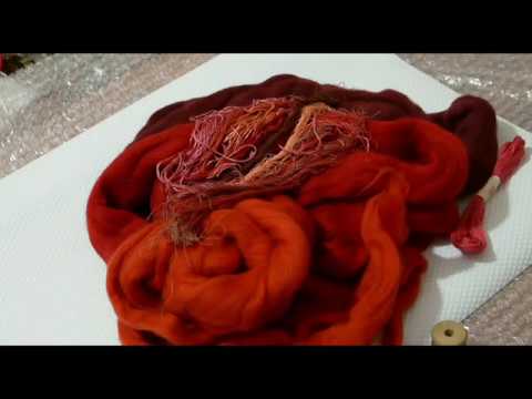 Видео: Светлана Манцова Образец 2. Декор из натуральных нитей.