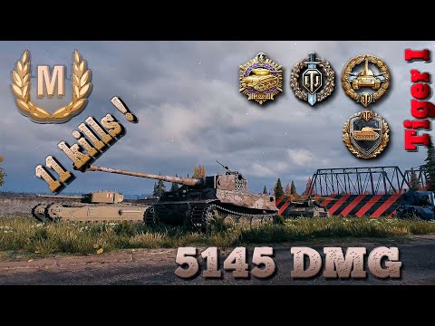 Видео: Tiger I бой на мастера WoT replays  / Ace tanker WoT