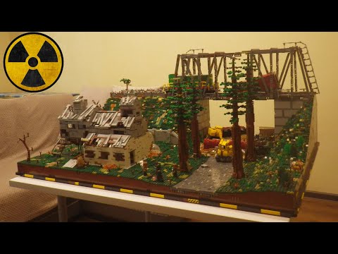 Видео: Обзор самоделки lego S.T.A.L.K.E.R. "Железнодорожный мост и элеватор"