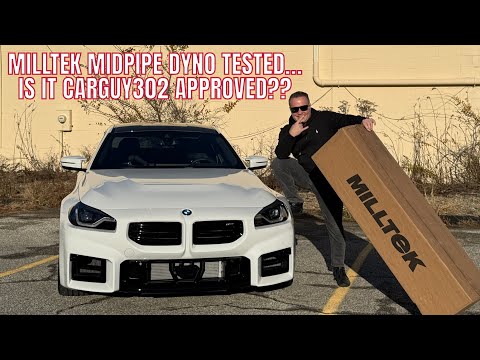 Видео: Динамический тест BMW M2 2024 года: обеспечивает ли система Milltek Midpipe большую мощность? #bm...
