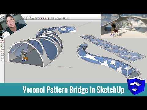 Видео: Моделирование моста Вороного в SketchUp!