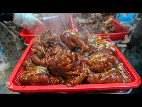 Видео: Корейская еда: Манвон Джокбал🐷 на рынке Аньянг Джунган