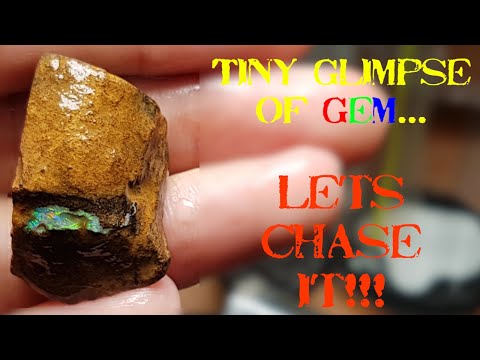 Видео: Ультратонкие пласты валунного опала. Малая вероятность, но шанс есть!!! Австралийский валунный опал.