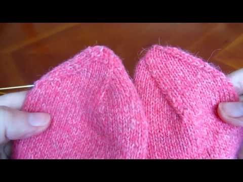 Видео: Как вязать мысок носка. Вариант 4: Пропеллер