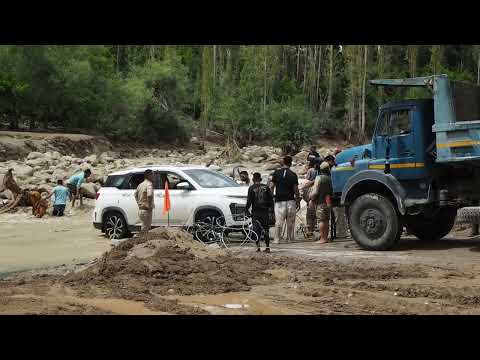 Видео: Сель в Ладакхе в районе Алчи, август 2025 года, гималаи, Северная Индия.
